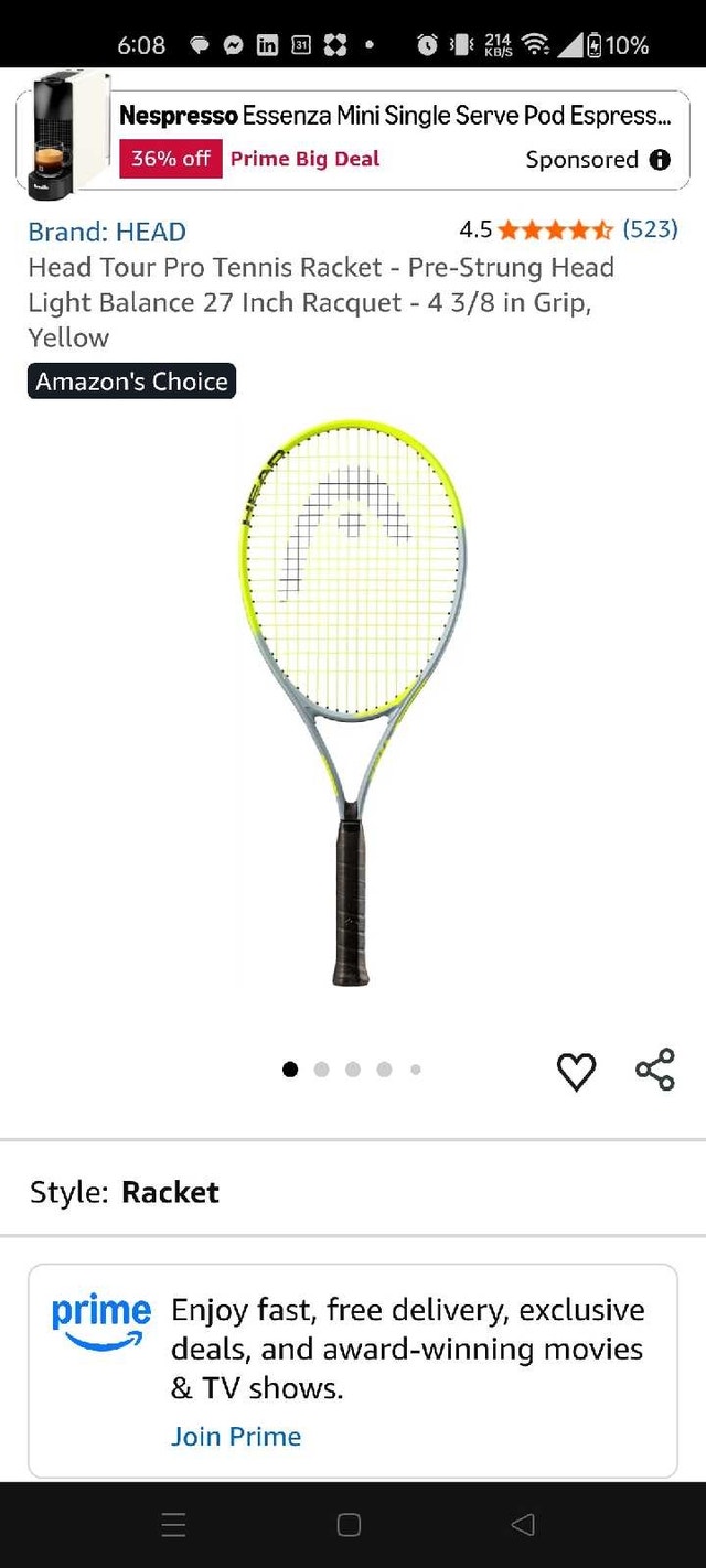 HEAD Titanium Tennis Racket BRAND NEW - photo 5