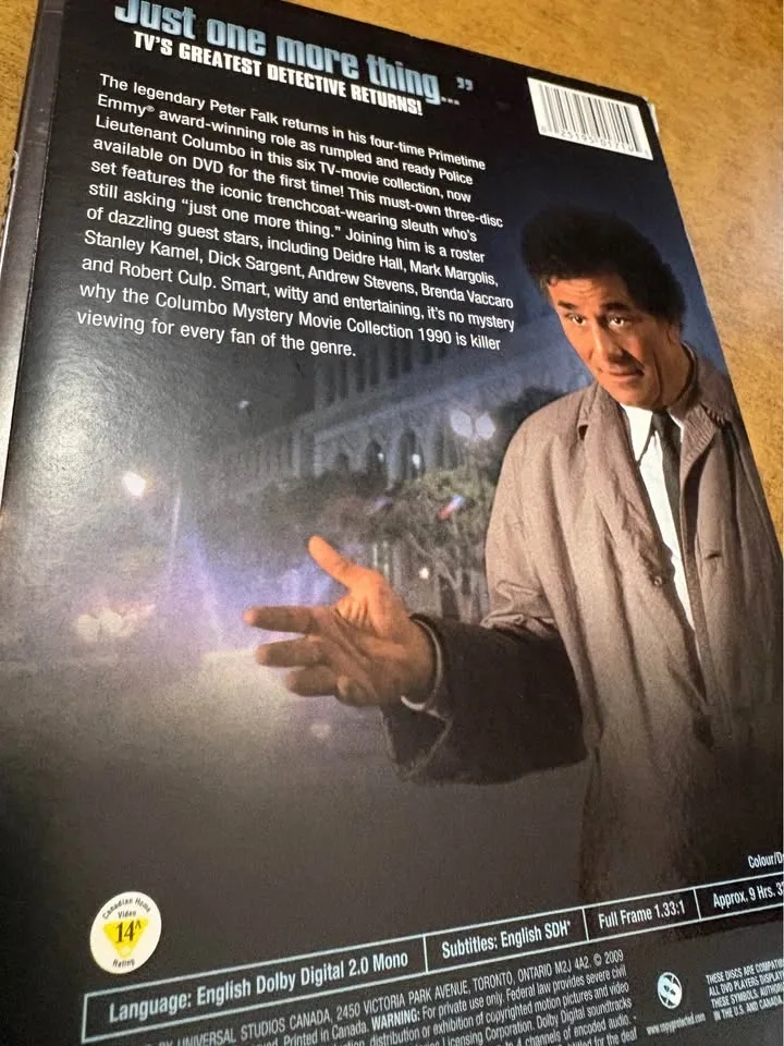 Columbo mystery movie collection DVD set - photo 2