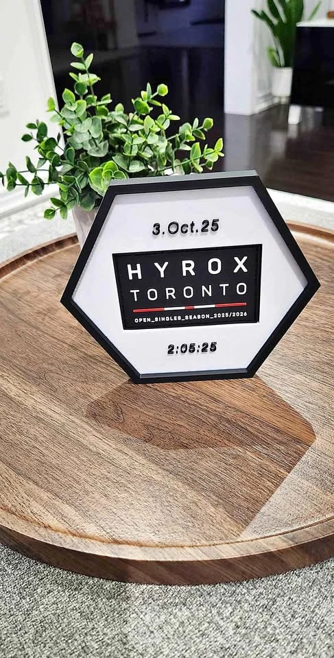 Custom Hyrox Race Patch Display Frame