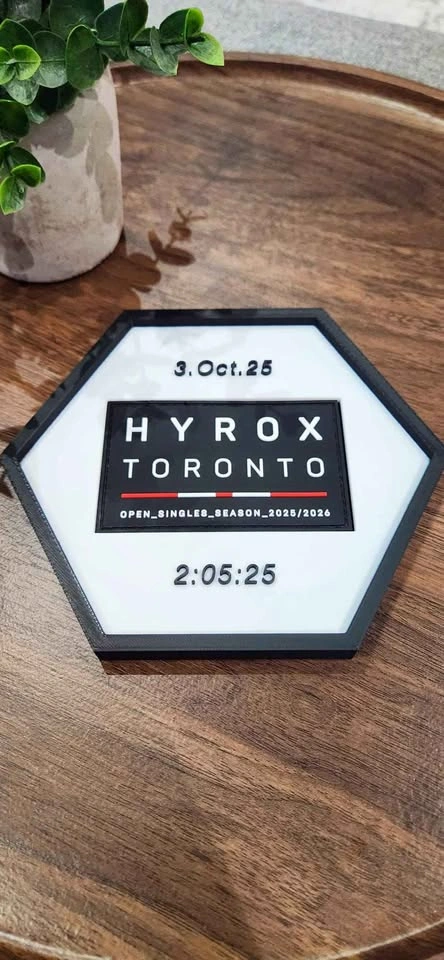 Custom Hyrox Race Patch Display Frame - photo 4