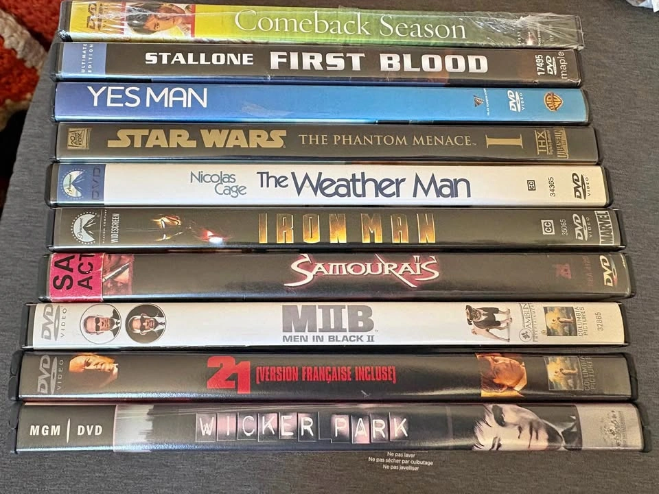 DVD bundle 10 movies for $20