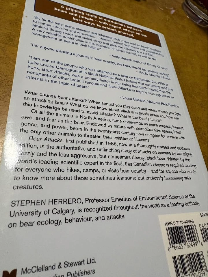 Bear attacks their causes and avoidance by Stephen Herrero - photo 2