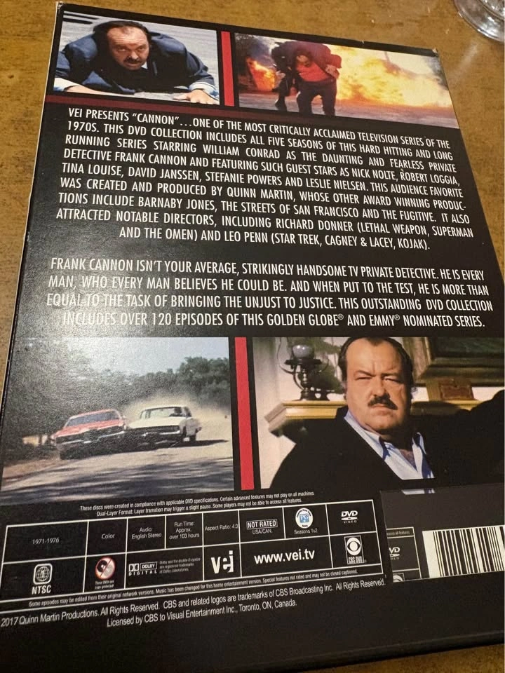 Cannon complete collection 122 episodes starring William Conrad - photo 2