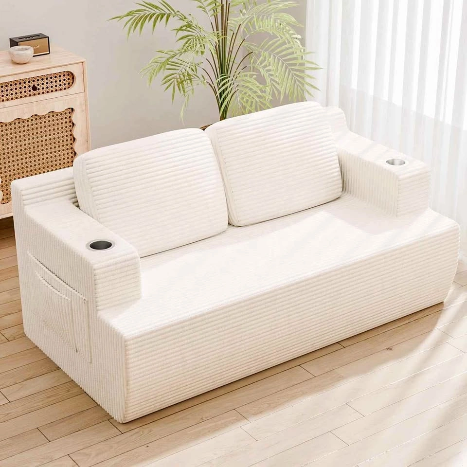 Brand new Cloud Boneless Corduroy Sofa Loveseat. 1 Left in Stock