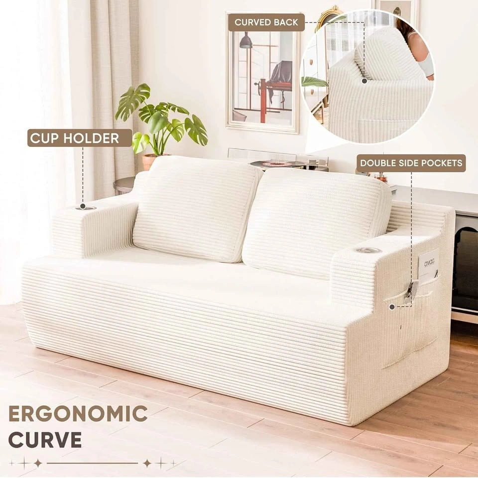 Brand new Cloud Boneless Corduroy Sofa Loveseat. 1 Left in Stock - photo 2
