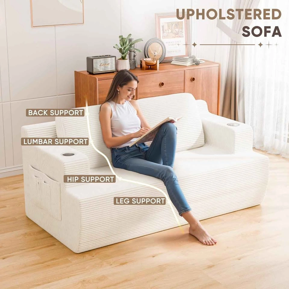 Brand new Cloud Boneless Corduroy Sofa Loveseat. 1 Left in Stock - photo 3