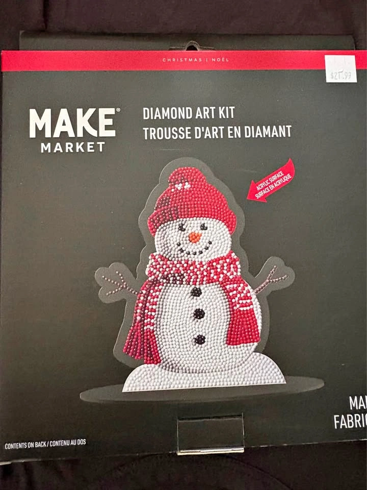 Diamond art snowman kit (sealed)