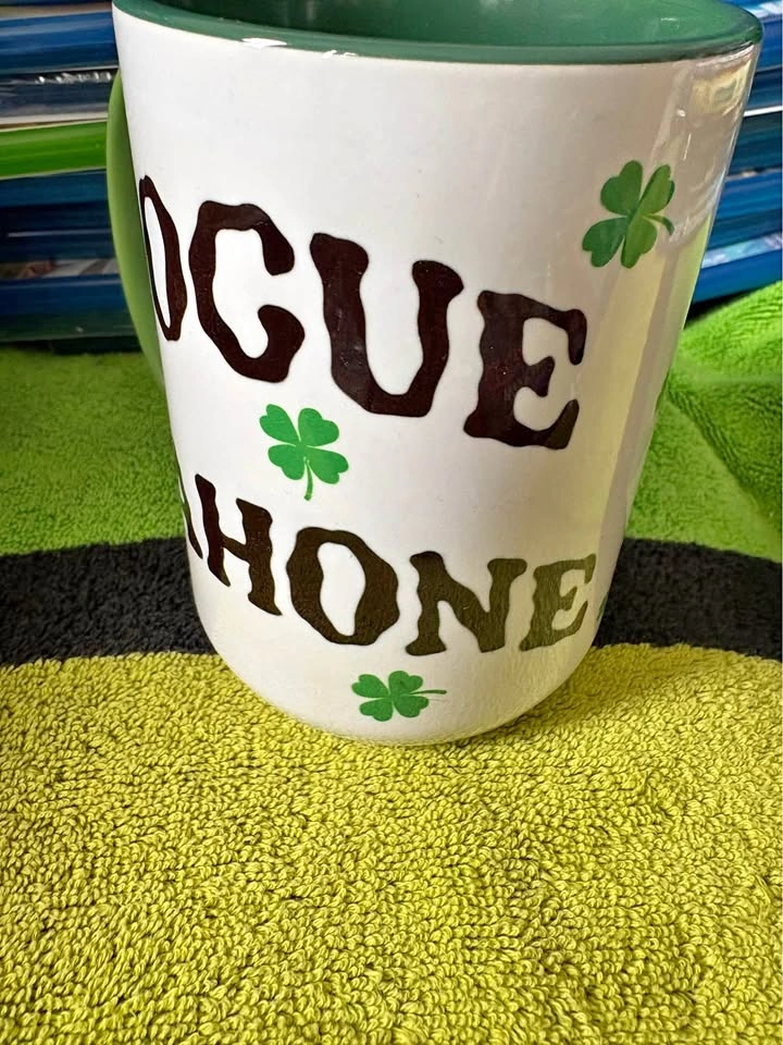 15 oz mug POGUE mahone ( kiss my ass) Irish
