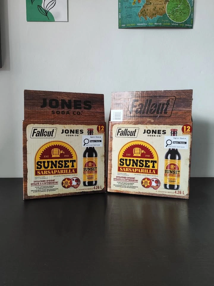Fallout x Jones Soda Sunset Sarsaparilla Bottles & Boxes - photo 4