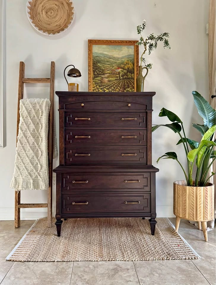 Restored Gibbard Tallboy | Solid Wood | 6 Drawers