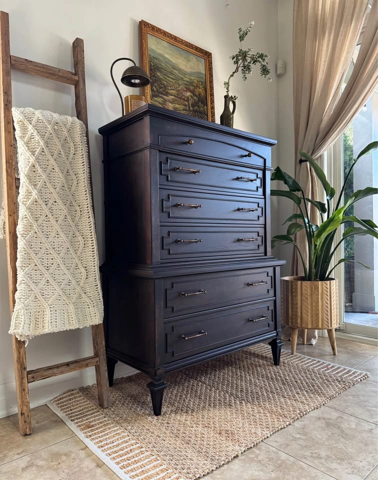 Restored Gibbard Tallboy | Solid Wood | 6 Drawers - photo 5