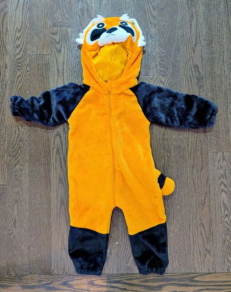 Red Panda Plush Halloween Dress for toddlers 18M
