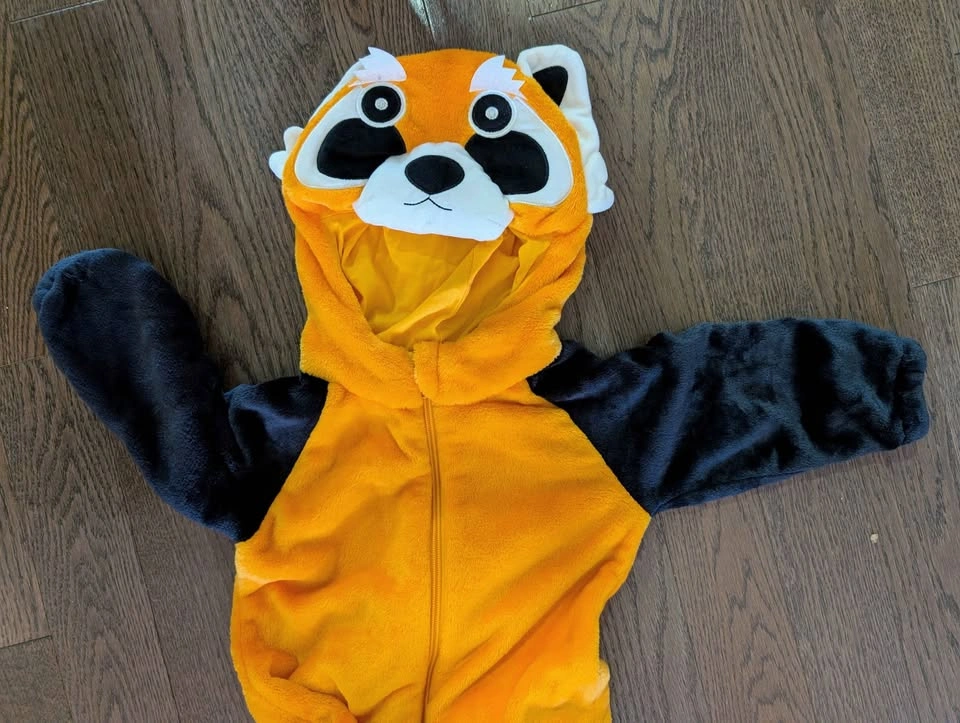 Red Panda Plush Halloween Dress for toddlers 18M - photo 3