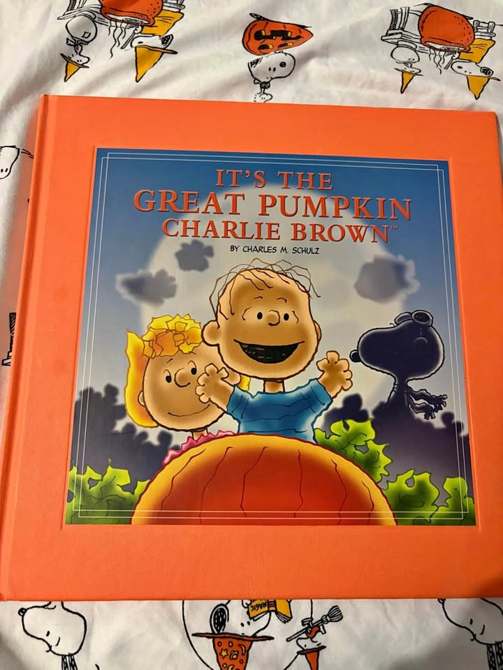 It’s the great pumpkin Charlie Brown hardcover book