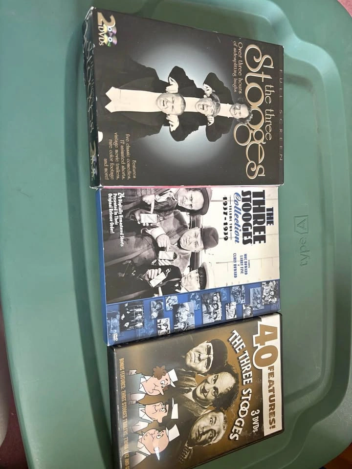 The three stooges box sets all 3 for $10