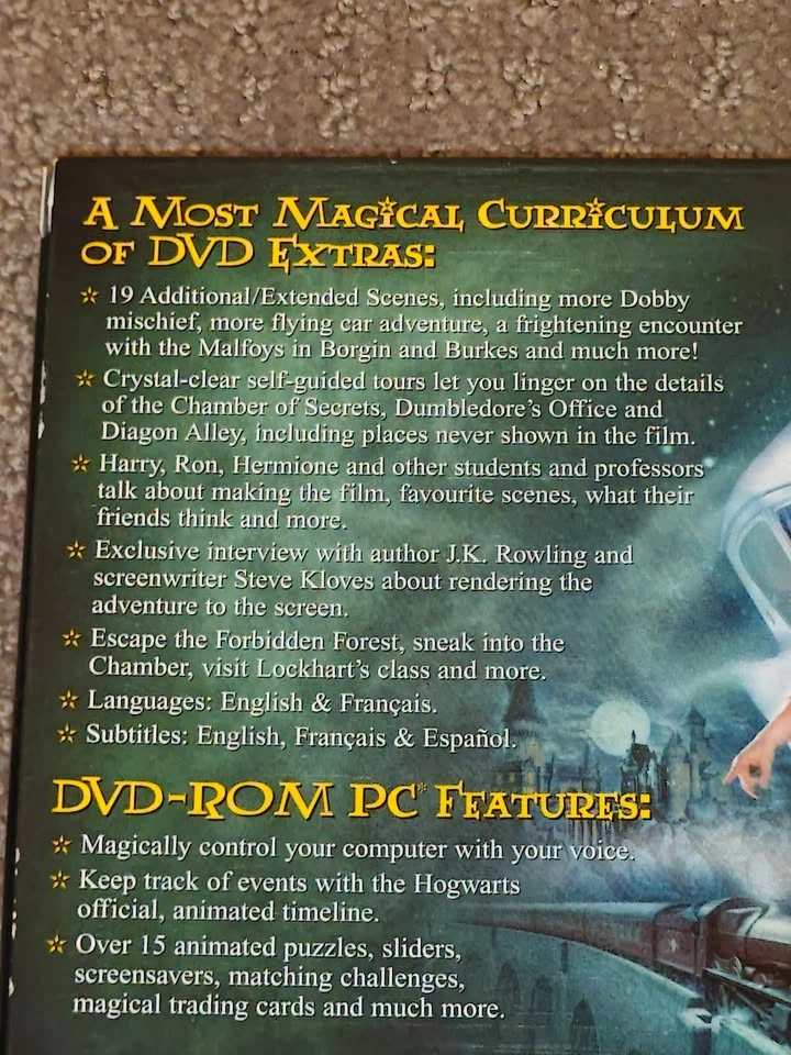 Harry Potter and the Chamber of Secrets - Widescreen DVD Movie - photo 3