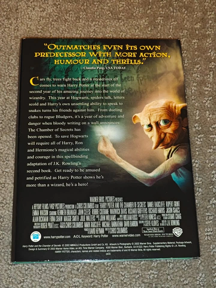 Harry Potter and the Chamber of Secrets - Widescreen DVD Movie - photo 5