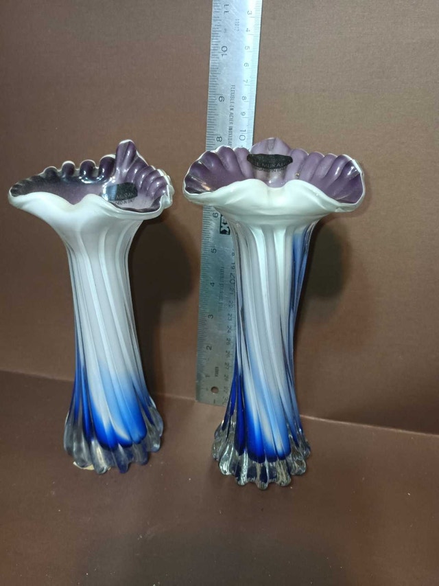 Arte Murano Glass Vases