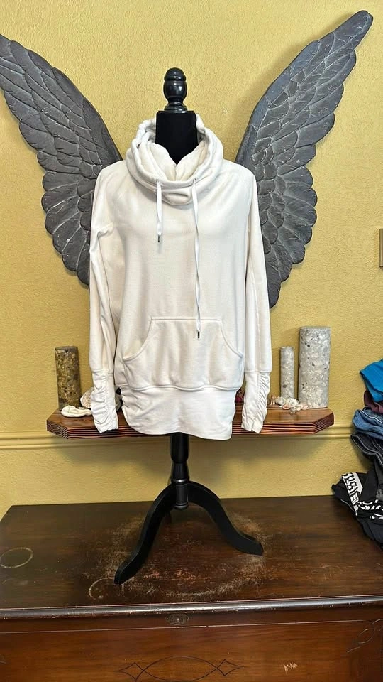 Lululemon Cozy White Cowl Neck Pullover