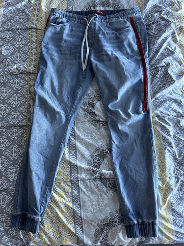 GUESS Denim Logo Joggers – Men’s L