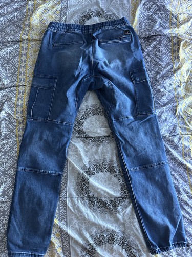 PacSun Denim Cargo Joggers – Men’s M - photo 3