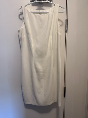 Lori Weidner Evenings Ivory White Sleeveless Sheath Dress - photo 2
