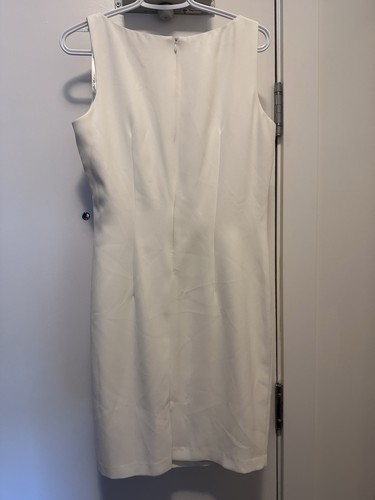 Lori Weidner Evenings Ivory White Sleeveless Sheath Dress - photo 3