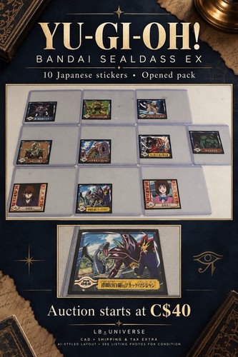 YuGiOh BANDAI Sealdass EX Sticker Pack opened Japanese P106