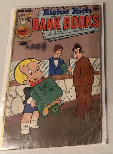 Richie Rich Bank Books #19 Low Grade Harvey Comics 1975