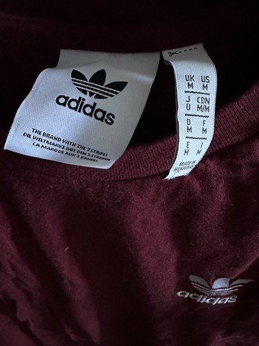 Adidas Originals 3-Stripes Burgundy T-Shirt Men’s M - photo 3