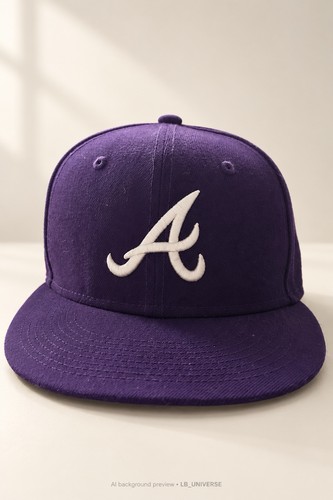 Rare New Era Fitted Atlanta Braves Hat 7 1/4 1995 World Series