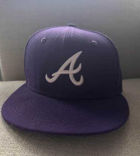 Rare New Era Fitted Atlanta Braves Hat 7 1/4 1995 World Series - photo 2