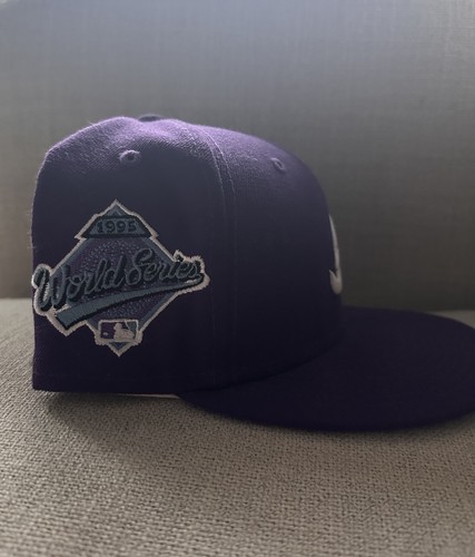 Rare New Era Fitted Atlanta Braves Hat 7 1/4 1995 World Series - photo 3