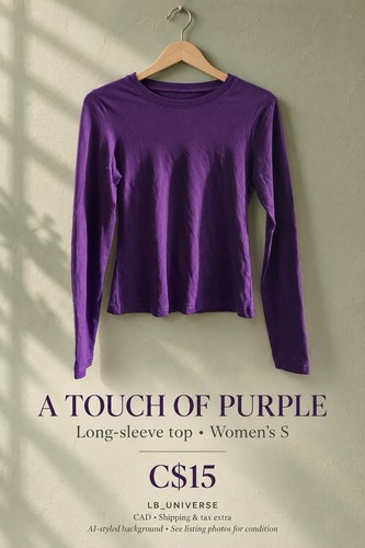 Arcfeetory Purple Long Sleeve Top – Small