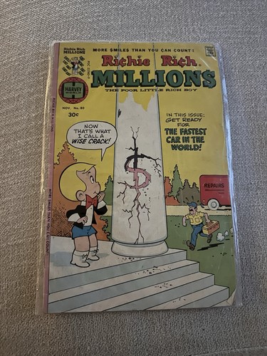 Richie Rich Millions #80 Harvey Comics 1976 Vintage