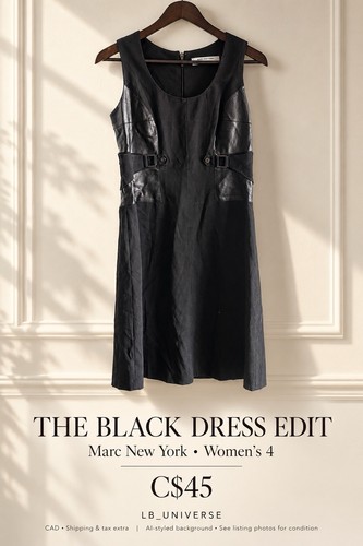 Marc New York by Andrew Marc black sleeveless dress