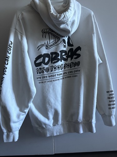 H&M Divided “Cobras Fast Food Joint” graphic hoodie, size M - photo 3
