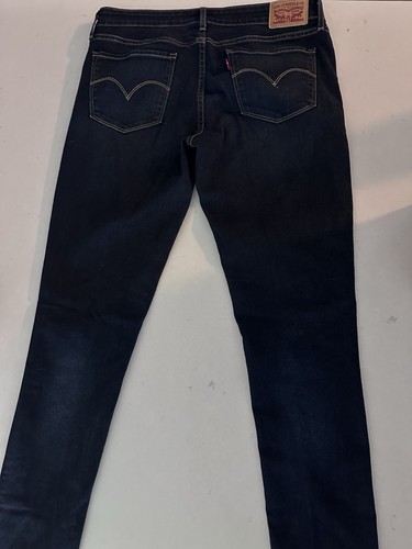 Levi's 711 Skinny Jeans Women’s Size 29 Mid Rise Stretch Blue De - photo 3