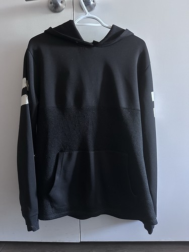 Forever 21 Men Black Mesh Hoodie Size L - photo 2