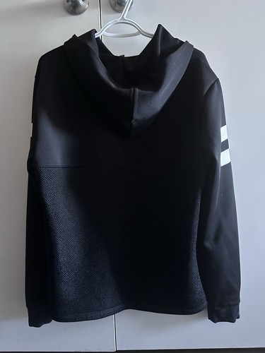Forever 21 Men Black Mesh Hoodie Size L - photo 3