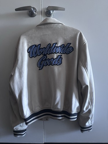 Zara Worldwide Goods Faux Suede Varsity Jacket – L - photo 3