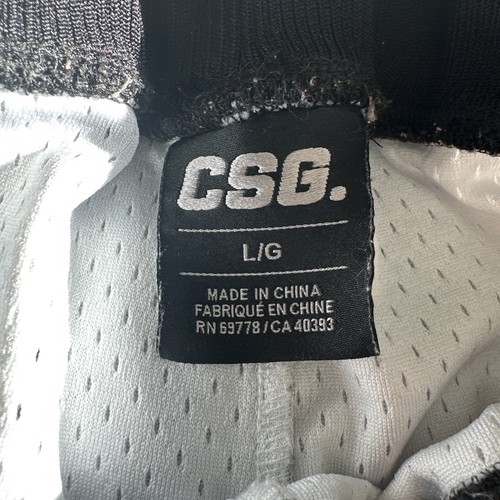 CSG Paisley Mesh Basketball Shorts Black/White XL - photo 4