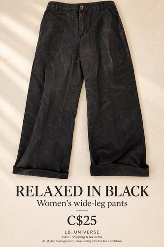 Black Wide-Leg Pants