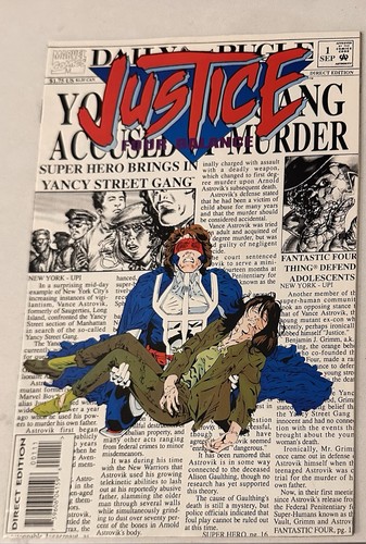 Vintage 1994 Marvel Comics Justice Four Balance #1