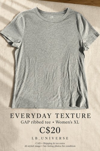 GAP women’s Rib Tee, size XL