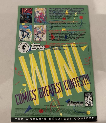 Pit Bulls #2 Dark Horse Comics' Greatest World 1993 - photo 2