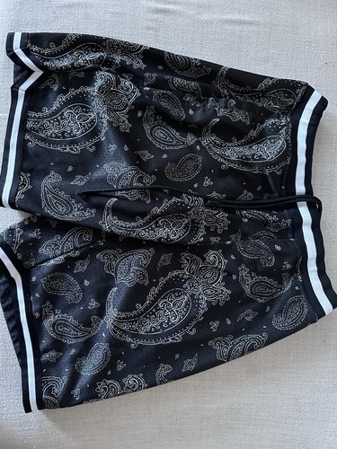 CSG Paisley Mesh Basketball Shorts Black/White XL