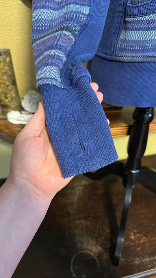 Lululemon Striped Blue Women's Scuba Hoodie - photo 2