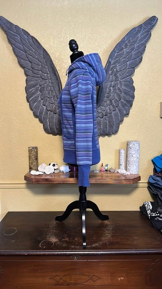 Lululemon Striped Blue Women's Scuba Hoodie - photo 5