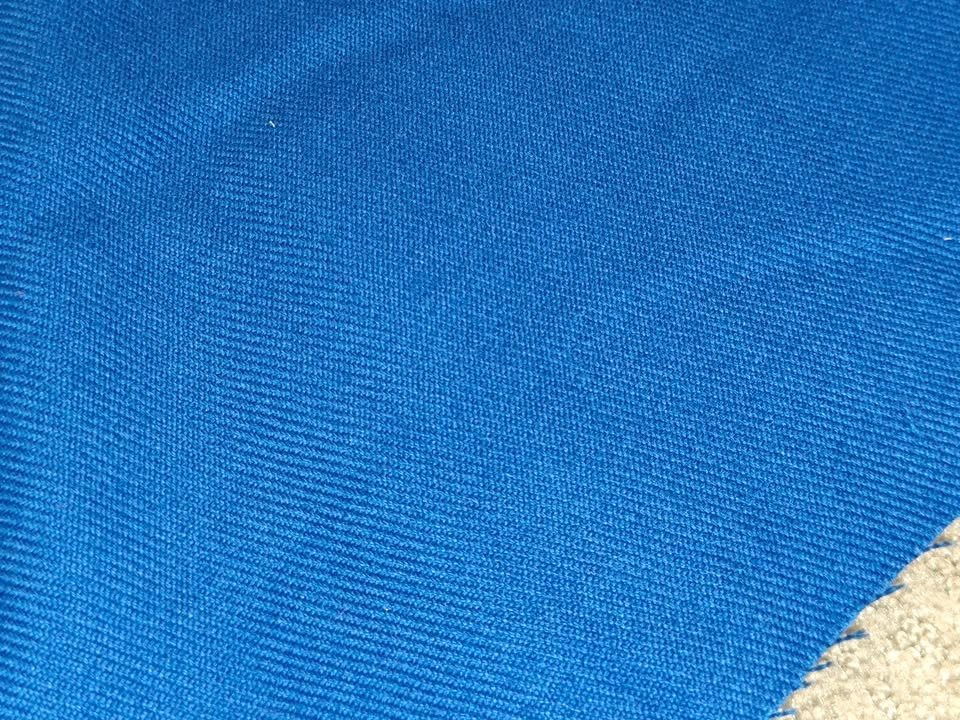 Large 85" x 60" Dual-Textured Twill Brushed Fleece Blue Fabric - photo 3